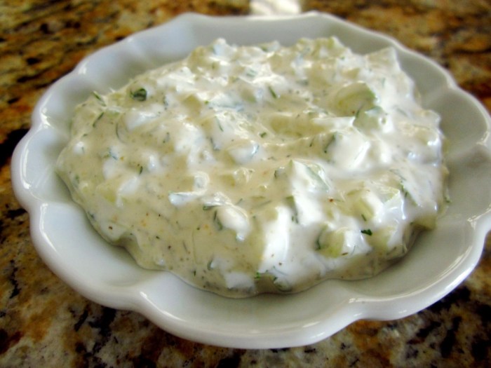 Cream cucumbers sauce recipe cdkitchen recipes salads serves makes add