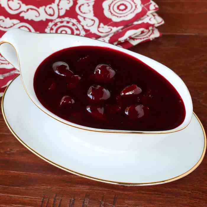 Recipe for cherry sauce