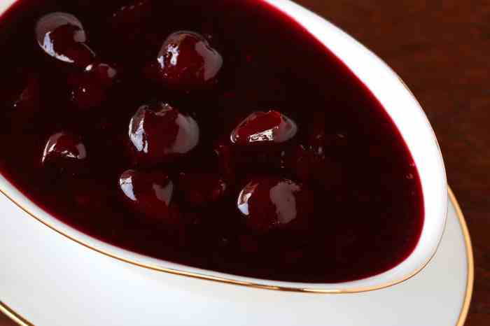 Recipe for cherry sauce