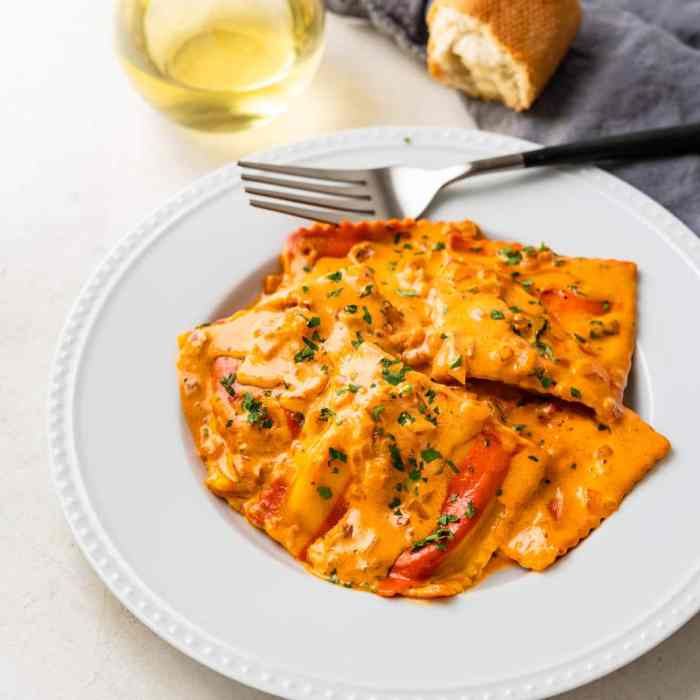 Ravioli lobster cream sauce recipe