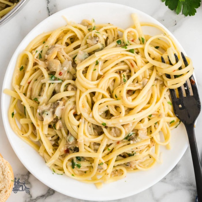 Recipe for linguine with white clam sauce