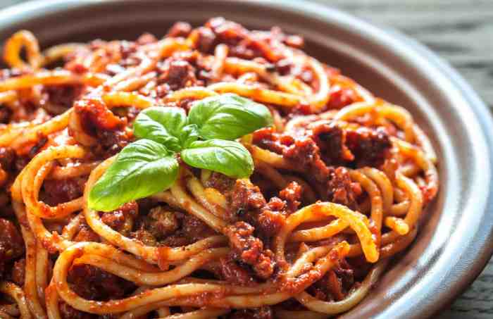 Recipe bolognese meat sauce