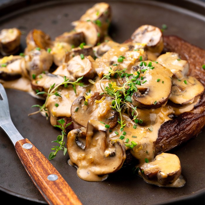 Recipe for mushroom sauce for steak