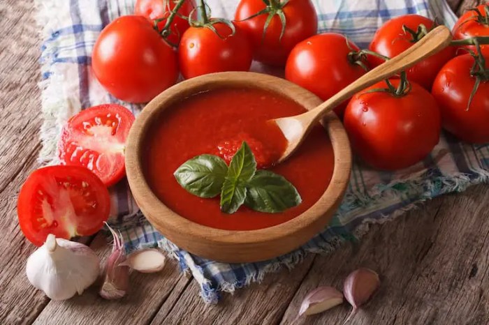 Recipe for freezing tomato sauce