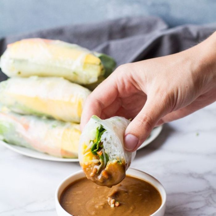 Recipe for peanut sauce for spring rolls