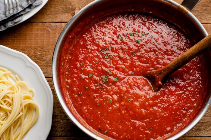 Recipe for spaghetti sauce using canned tomatoes