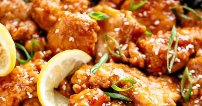 Recipe for chinese lemon chicken sauce