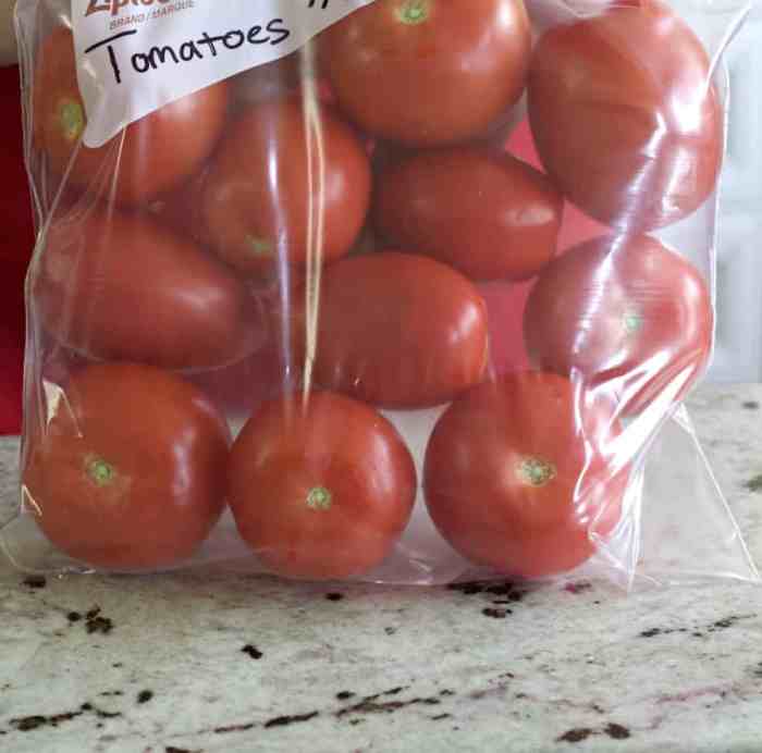 Recipe for freezing tomato sauce