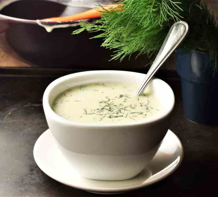 Recipe for creamy dill sauce