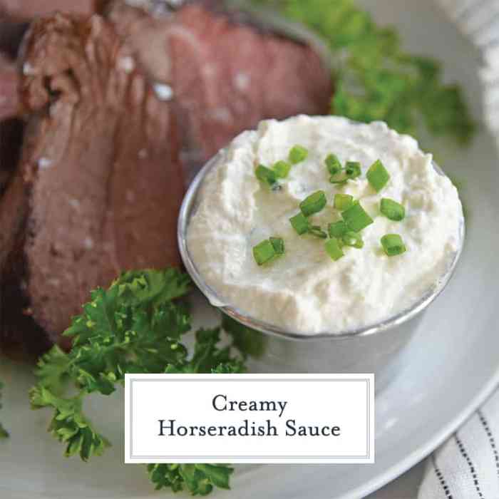 Recipe for horseradish cream sauce