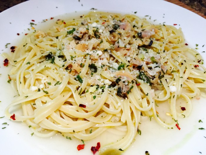 Recipe for linguine with white clam sauce