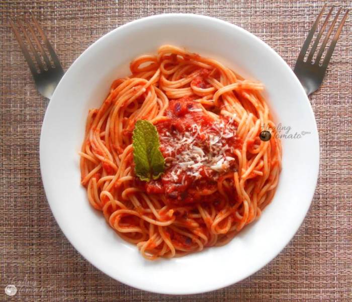 Recipe for marinara sauce with tomato sauce