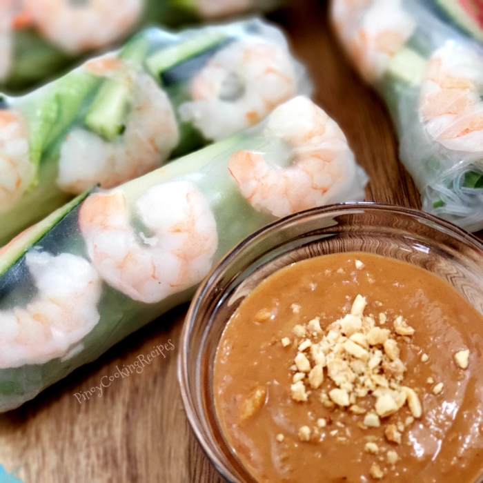 Recipe for peanut sauce for spring rolls